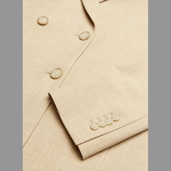 Aritzia Wilfred destiny blazer Heather oat beige Size 12 | New | Never worn - Picture 14 of 14